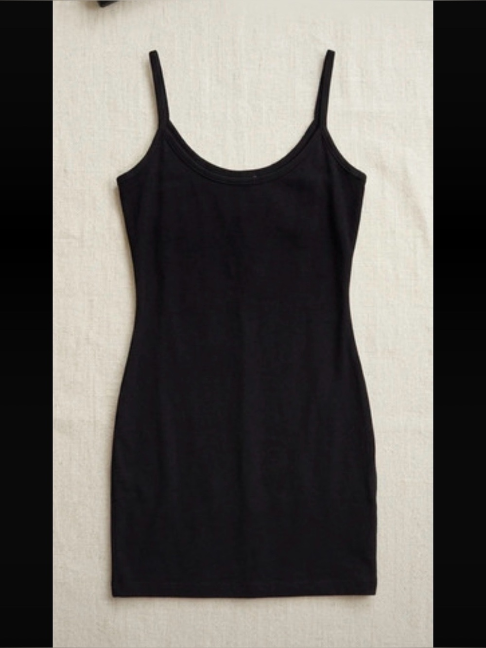 Jump Black Slim Spaghetti Strap Dress